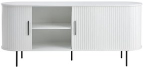 Biała komoda z drzwiami przesuwnymi 180x76x45 cm Nola – Unique Furniture
