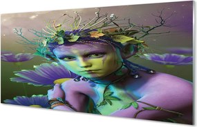 Szkło do Kuchni na Ścianę Elfia Pani wśród Kwiatów