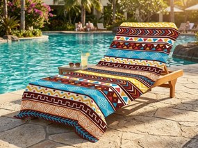Ręcznik plażowy szybkowiążący XXL AZTECA kolorowy 150 x 210 cm, 100% mikrofibra