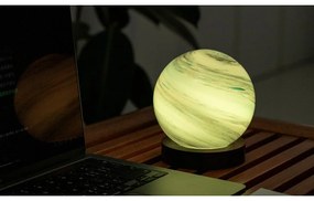 Lampa stołowa LED w ciemnym naturalnym kolorze ze szklanym kloszem (wysokość 13 cm) Polar Cloud – Gingko