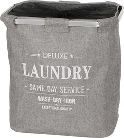 Kosz na pranie MCW-C34 z siatką 82l,  szary