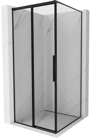 Mexen Rox kabina prysznicowa rozsuwana lewa 95 x 95 cm, czarna ramka, czarna - 8C2-095-095-70-70-L