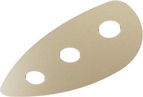 Lampa sufitowa Toplight Shape, 3 światła maks. 9W z gniazdem GX53, struktura piaskowa, nowoczesny design 60x38x3cm