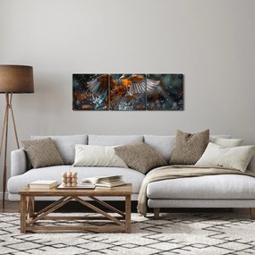 Obraz - Styczeń (z zegarem) (90x30 cm)