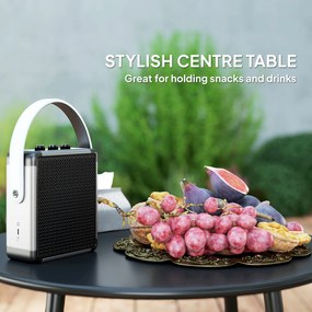 Zestaw mebli ogrodowych z rattanu Outsunny z narożną sofą, stołem i poduszkami dla 6 osób, w kolorze ciemnoszarym