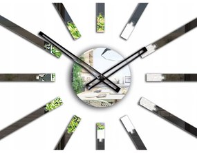 Zegar ścienny naklejany duży nowoczesny akrylowy na ścianę do kuchni salonu