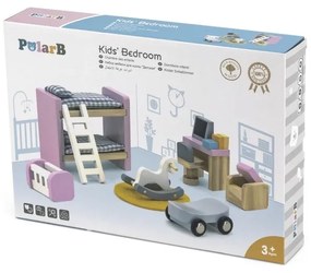 Viga polarb zestaw mebelków do domku dla lalek pokój dziecięcy
