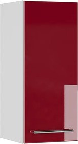 Szafka łazienkowa bordowa czerwień wysoki połysk 30x34.1x72 fame-line