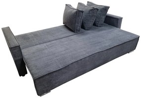 Ponadczasowa sofa z rozkładaną funkcja spania i pojemnikiem na pościel, Ella, szeroka gama kolorystyczna