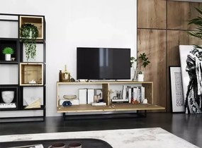 Szafka rtv na nóżkach dąb artisan - Merol 5X