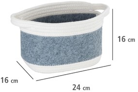 Koszyk łazienkowy BEA, filc + poliester z recyklingu, WENKO