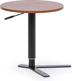 Stolik odkładczy, z regulacją wysokości, 51-77 x 50 cm, ciemny orzech