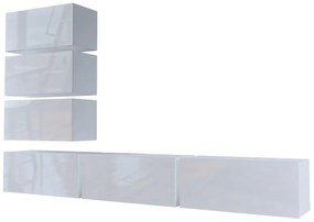 Meblościanka modułowa biały połysk - Flawix