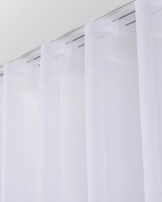 Firana na taśmie wave kolor biały tkanina półprzezroczysta