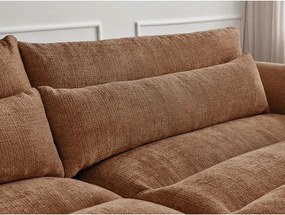 Pomarańczowa sofa z tkaniny szenilowej 276 cm Neil – Bobochic Paris