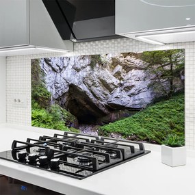 Panel Szklany do Kuchni Tajemnicza Górska Grota