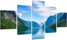 Obraz - Jezioro Lovatnet (125x70 cm)