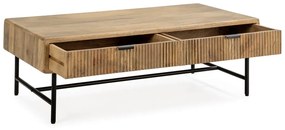 Stolik z litego drewna mango 60x120 cm Mundra – Marckeric