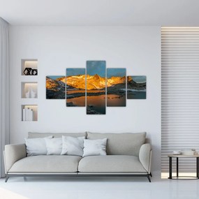 Obraz krajobrazu wysokogórskiego (125x70 cm)