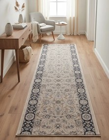 Jasnobeżowy wzorzysty chodnik rustykalny E7-B35