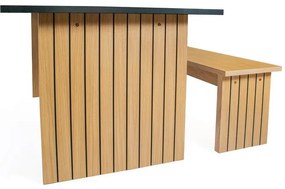 Stół z blatem w dekorze dębu 90x160 cm Stripe – Woodman