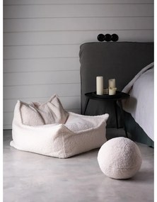 Kremowy dziecięcy worek do siedzenia z materiału bouclé Chair – Wigiwama