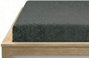 PrzytulneMieszkanie.pl Frotte prześcieradło EXCLUSIVE zielonoszare 200x220 cm