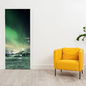 Fototapeta na drzwi - Zorza polarna (95x205cm)