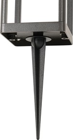 Lampa podłogowa zewnętrzna ciemnoszara 40 cm z wbudowanym LED i ściemnianym światłem na panel słoneczny - Sonne