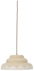 Kremowa lampa wisząca z metalowym kloszem ø 40 cm Lacya – Bloomingville