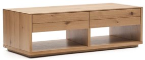 Stolik w dekorze dębu w naturalnym kolorze 60x140 cm Alguema – Kave Home