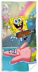 Ręcznik kąpielowy dla dzieci Sponge Bob Wodotrysk, 70 x 140 cm