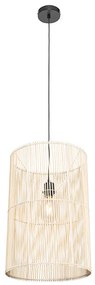 Skandynawska lampa wisząca bambusowa - Natasja Rustykalny / Vintage Oswietlenie wewnetrzne