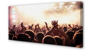 Obraz drukowany na płótnie Ludzie na Koncercie