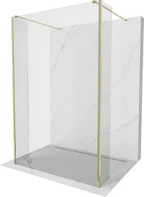Mexen Kioto ścianka prysznicowa wolnostojąca 145 x 30 x 30 cm, transparent, złota - 800-145-030-222-50-00-030