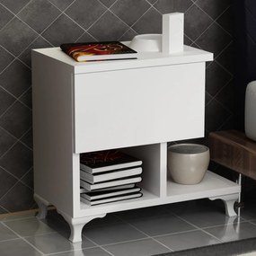 Stolik nocny Cast White