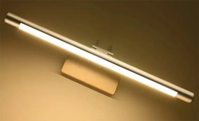 Złoty satynowy regulowany kinkiet LED - D182 W8-H36