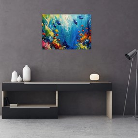 Obraz - Malowanie podwodnego świata (70x50 cm)