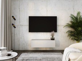 Zawieszana szafka pod telewizor, 100 x 34 x 32 cm, kaszmir