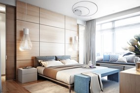 LAMPA SUFITOWA Z PILOTEM PLAFON LED APP804-CP