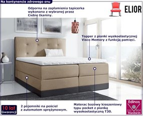 Łóżko kontynentalne 120x200 - Tajo