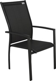 Doppler EXPERT antracyt, 6 regulowanych i 2 sztaplowane krzesła, 6+2+1