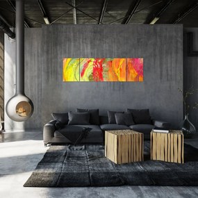 Obraz abstrakcji - malarstwo (170x50 cm)