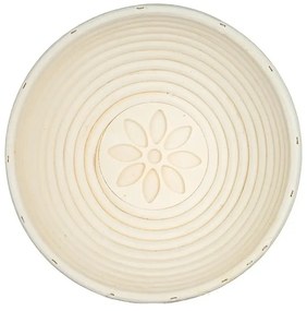 Banquet Okrągła patelnia do chleba naturalna,średnica 21 x wys. 7,5 cm, kwiatek