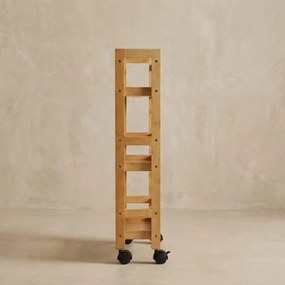 Wąski regał łazienkowy na kółkach, 3 półki KLUK, 76 cm