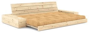 Jasnobrązowa sztruksowa rozkładana sofa 244 cm Base – Karup Design