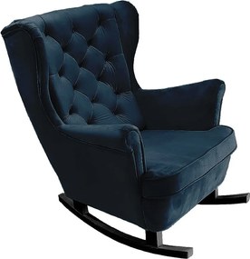 Fotel Relax z Tapicerowanym Siedzeniem i Podłokietnikami, Fotel TV 102x81x95cm Niebieski_29865