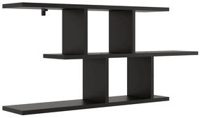 Czarna minimalistyczna półka ścienna N4-F01