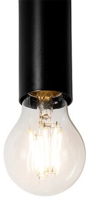 Kinkiet / Lampa scienna Art Deco czarny 2-punktowy - Tubi ArtDeco Oswietlenie wewnetrzne