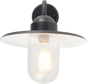 Rustykalna lampa ścienna zewnętrzna ciemnoszara IP44 - Kansas